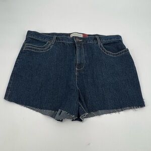 Christopher & Banks Stretch Cut Off Denim Jean Shorts Size 12 Short Women's